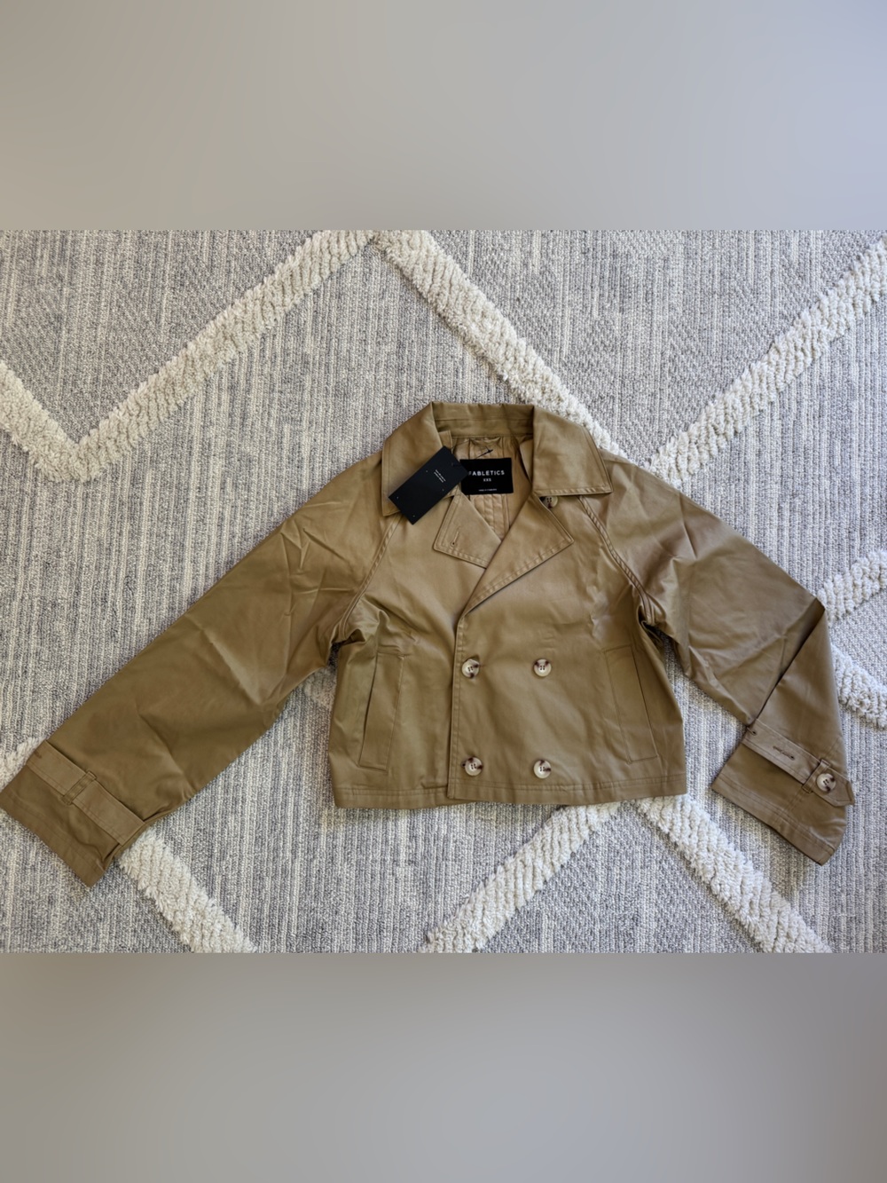 Fabletics cropped trench coat